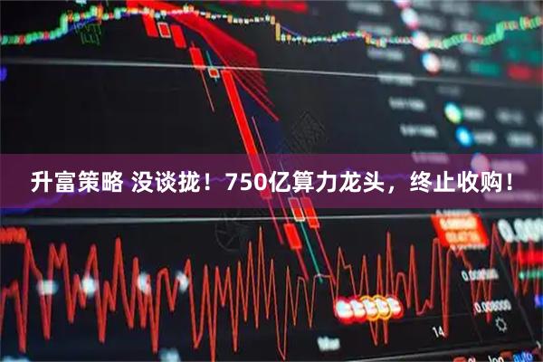 升富策略 没谈拢！750亿算力龙头，终止收购！