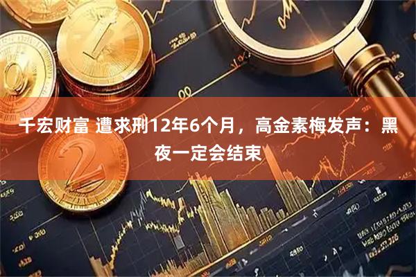 千宏财富 遭求刑12年6个月，高金素梅发声：黑夜一定会结束